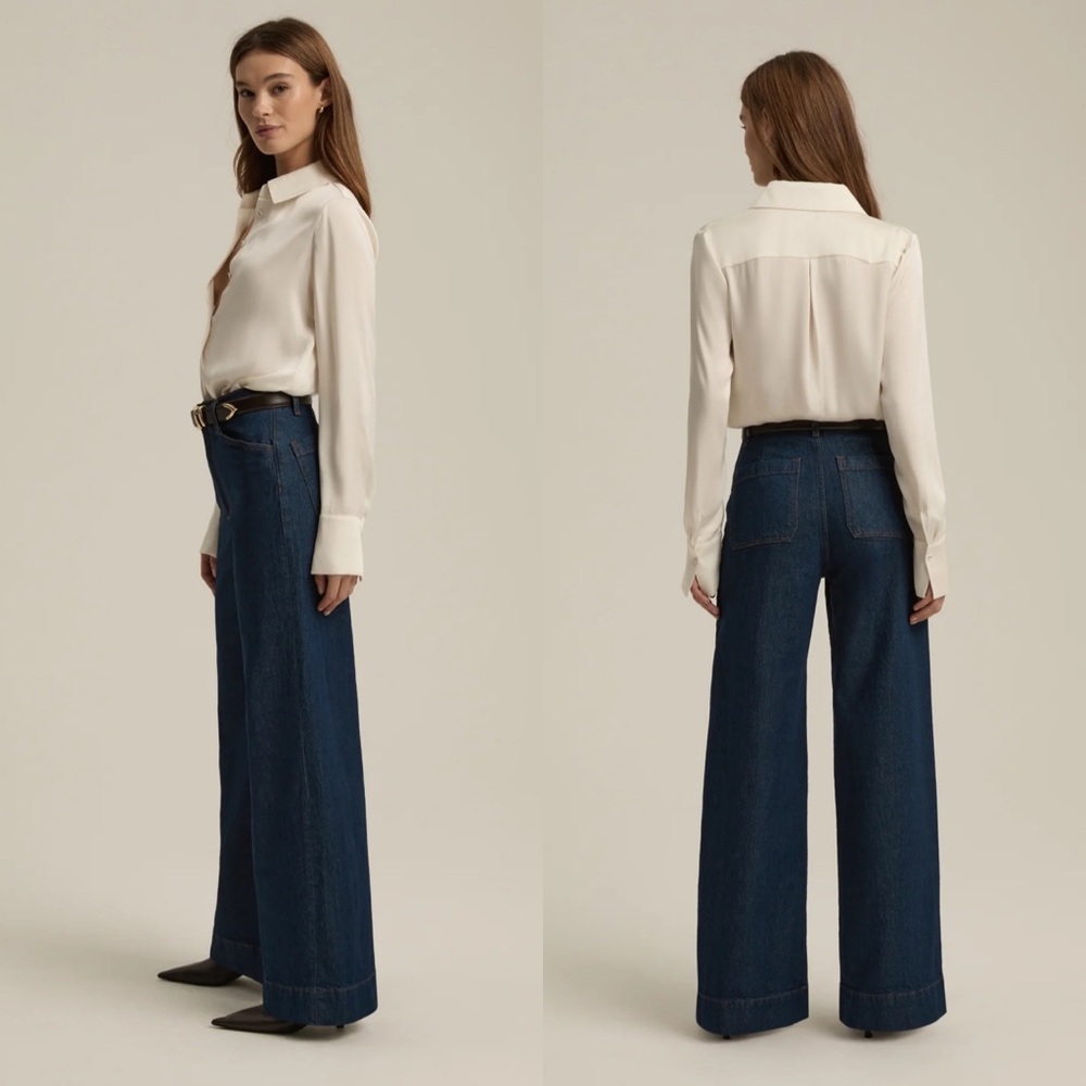 Favorite Daughter The Mischa Super High Rise Wide Leg Jean Sz 29 NWT - Picture 2 of 10